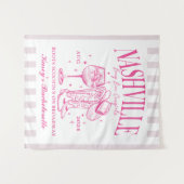 カスタムナッシュビルバチェロレッテロデオカクテル タペストリー (正面(横))