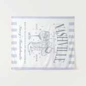 カスタムナッシュビルバチェロレッテロデオカクテル タペストリー (正面(横))