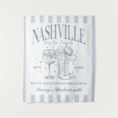 カスタムナッシュビルバチェロレッテロデオカクテル タペストリー (正面)