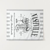 カスタムナッシュビルバチェロレッテロデオカクテル タペストリー (正面(横))