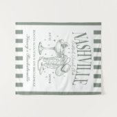 カスタムナッシュビルバチェロレッテロデオカクテル タペストリー (正面(横))