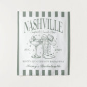 カスタムナッシュビルバチェロレッテロデオカクテル タペストリー (正面)