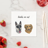 カスタムナプキンドッグ スタンダードカクテルナプキン (インサイチュ)