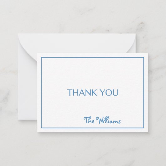 カスタムナンタケットバスケットブルーアジサイありがとう ノートカード (裏面)