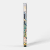 カスタムナンバープレートのウォーターカラーバンのギフト SAMSUNG GALAXYケース (右側面)