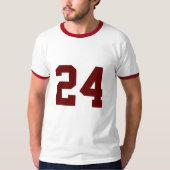 カスタムナンバー ネーム フォント オーダーメイド Tシャツ (正面)