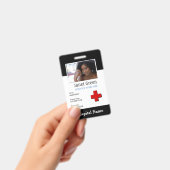 カスタムナースの医師名ID バッジ (手持ち)