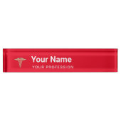 カスタムナースプロフェッショナル院生ギフト デスクネームプレート (正面)