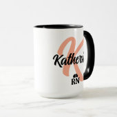 カスタムナースボタンとピン | 看護パーソナライズされた マグカップ (正面右)
