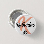 カスタムナースボタンとピン | 看護パーソナライズされた 缶バッジ (正面&裏面)