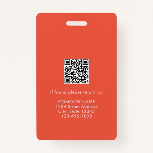 カスタムナース医の医療相談員の写真ID バッジ (裏面)