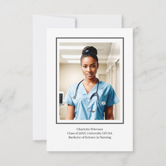 カスタムナース卒業党 サンキューカード (裏面)