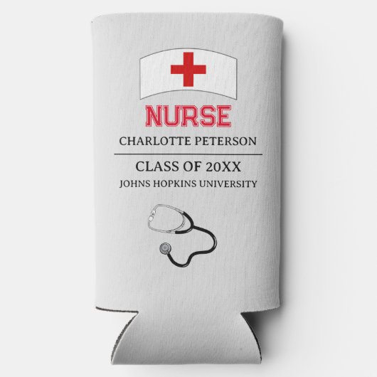 カスタムナース卒業 スリム缶クーラー (裏面)