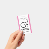 カスタムナース名バッジ（聴診器イメージ付き） バッジ (手持ち)