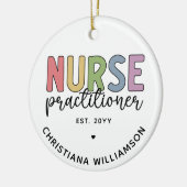 カスタムナース開業医NPナース卒業 セラミックオーナメント (左)