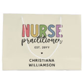 カスタムナース開業医NPナース卒業 ラージペーパーバッグ (裏面)