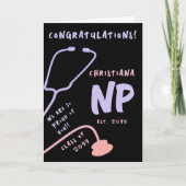 カスタムナース開業医NP卒業 カード (正面)