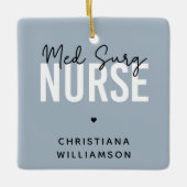 カスタムナース |医療用ナース セラミックオーナメント (正面)