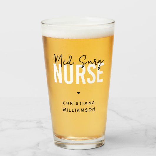 カスタムナース |医療用ナース タンブラーグラス (ドリンク正面)