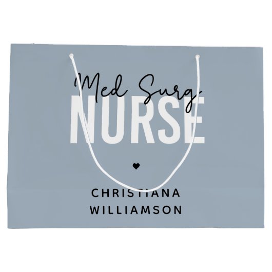 カスタムナース |医療用ナース ラージペーパーバッグ (裏面)