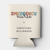 カスタムナースERナースギフトパーソナライズされた 缶クーラー (裏面)