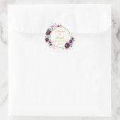 カスタムニッカウシャアディ結婚イスラムフローラ ラウンドシール (バッグ)