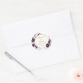 カスタムニッカウシャアディ結婚イスラムフローラ ラウンドシール (封筒)