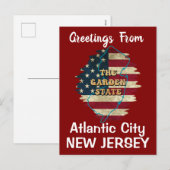 カスタムニュージャージー州ホリデーハガキ シーズンポストカード (正面/裏面)