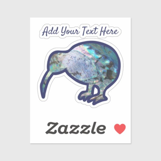 カスタムニュージーランドパラウキウイステッカー シール (シート)