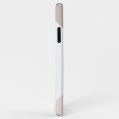 カスタムニュートラルアイボリーベージュタウペブラウンナチュラル Case-Mate iPhoneケース (裏面/右)