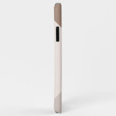 カスタムニュートラルブラウンアイボリーベージュタウペナチュラル Case-Mate iPhoneケース (裏面/右)