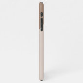 カスタムニュートラルブラウンアイボリーベージュタウペナチュラル iPhoneケース (左側)