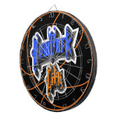 カスタムニューヨークシティバスケットボール ダーツボード (正面右)