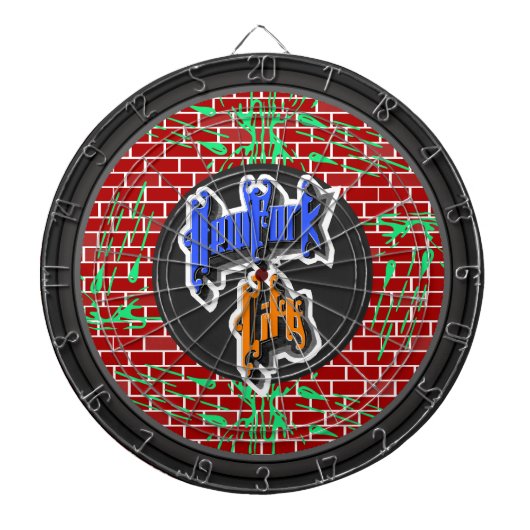 カスタムニューヨークシティ ダーツボード (正面)