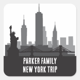 カスタムニューヨークトリップスカイライン自由の女神 スクエアシール