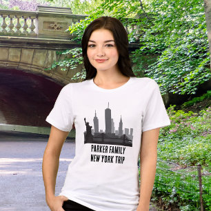 カスタムニューヨークトリップスカイライン自由の女神 トライブレンドTシャツ