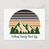 カスタムネイチャーファミリーバケーショングリーンフォレスト ポストカード (正面)