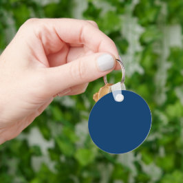 カスタムネイビーブルーキーチェーン – 一括注文 キーホルダー