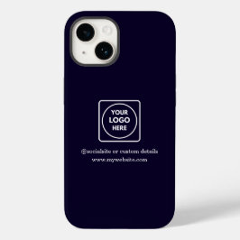 カスタムネイビーブルービジネスLogoiPhoneケース Case-Mate iPhone 14ケース