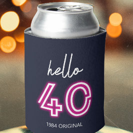 カスタムネオンハローフォーティ誕生日 缶クーラー