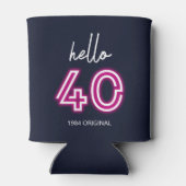 カスタムネオンハローフォーティ誕生日 缶クーラー (裏面)