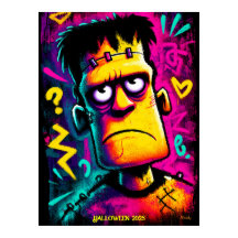 カスタムネオンフランケンシュタインレトロハロウィーンデザイン