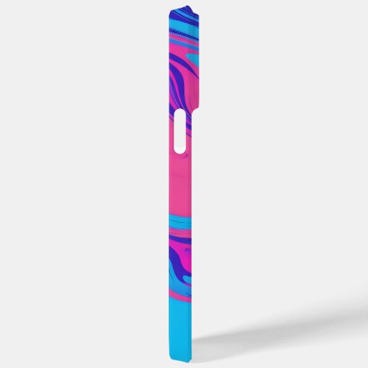 カスタムネオン液絵を描流マゼンタオレンジ色シアン Case-Mate iPhoneケース (裏面 / 右)