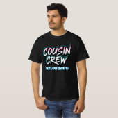 カスタムネオン落書きスタイル従兄弟クルーおそろいデザイン Tシャツ (正面フル)