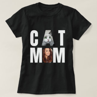 カスタムネコのママ ネコの写真 Tシャツ