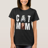 カスタムネコのママ ネコの写真 Tシャツ (正面)