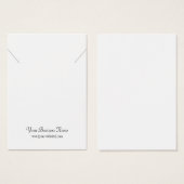 カスタムネックレスディスプレイカード (正面&裏面)