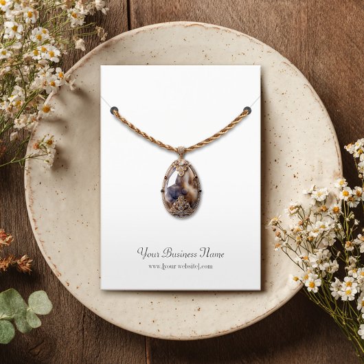 カスタムネックレスディスプレイカード