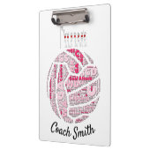 カスタムネットボパーソナライズされたールコーチ クリップボード (左)