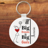 カスタムネットボパーソナライズされたール引用文 キーホルダー (正面)